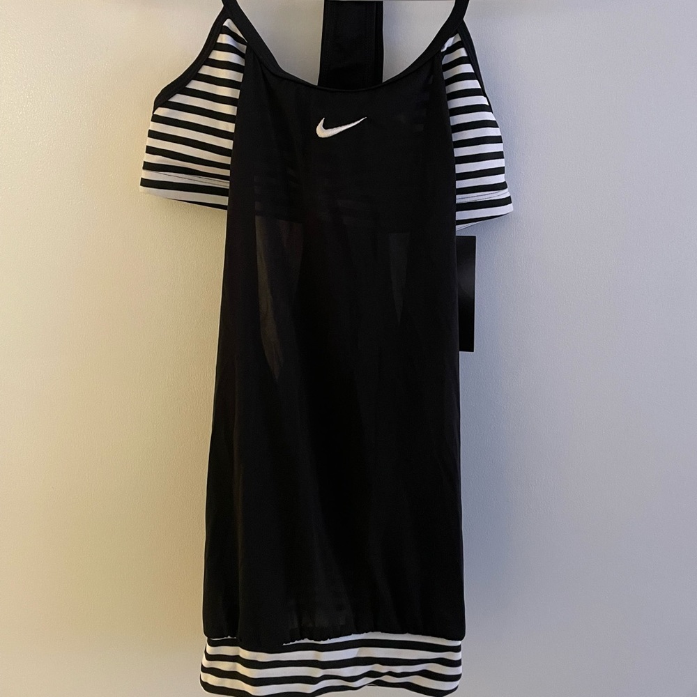 Nike Swim Top Small Black/white